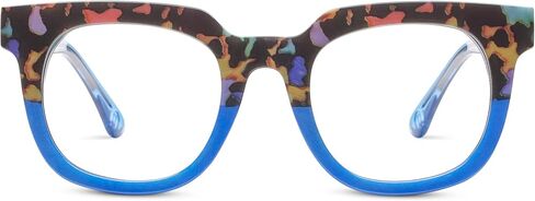 Peepers by PeeperSpecs Oprah's Favorite Women's Showbiz Oversized Blue Light Blocking Reading Glasses - Marine Quartz/Blue +2.50 in Saudi Arabia