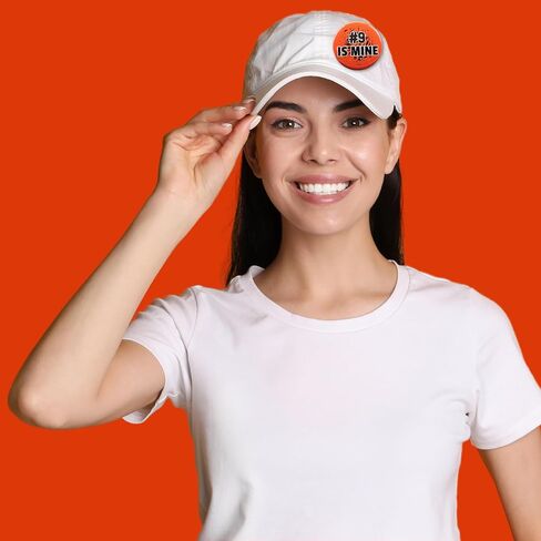 دبوس يوم اللعبة بطبعة النمر البنغالي، ملحق فريق كرة القدم باللونين البرتقالي والأسود، زر مروحة رياضية، 2,25 بوصة in Kuwait