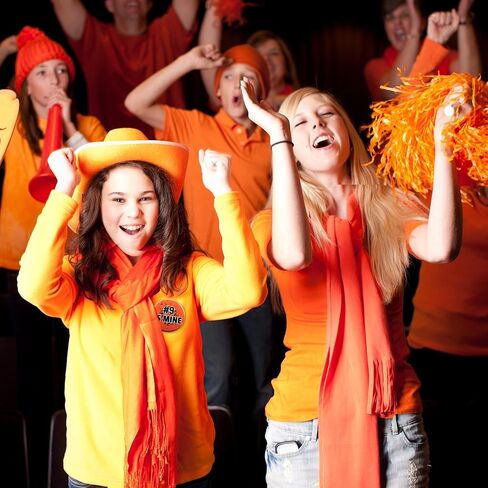 دبوس يوم اللعبة بطبعة النمر البنغالي، ملحق فريق كرة القدم باللونين البرتقالي والأسود، زر مروحة رياضية، 2,25 بوصة in Kuwait