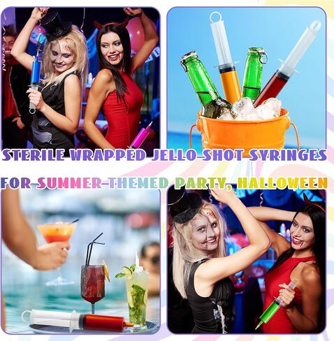 Tioncy 12 Pcs 100ml Large Syringe 3.4oz Shot Syringe with Cap Without Needle for Party Syringe for Adults Bachelorette Parties Nurses Graduation in Saudi Arabia