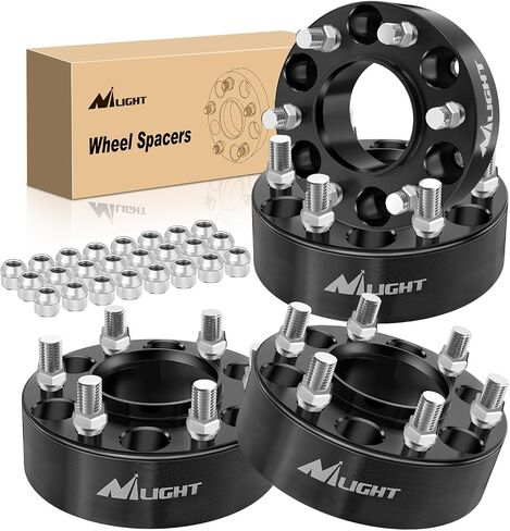 فواصل عجلة Nilight 6x135 لسيارة Ford F-150 2WD 4WD 2004 2005 2006 2007 2008 2009 2010 2011 2012 2013 2014، فواصل عجلة 1.5 بوصة، توافق تجويف المحور 87.1 مم مع إكسبيديشن لينكولن مارك LT نافيجيتور in Saudi Arabia
