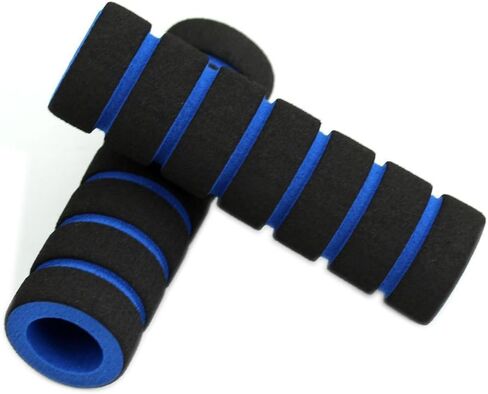 1 Pair Blue Nonslip Foam Sponge Bike Motorcycle Bicycle Handle Bar Grip Cover Bike Handlebar Tape,Handlebars, Headsets and Stems in Saudi Arabia
