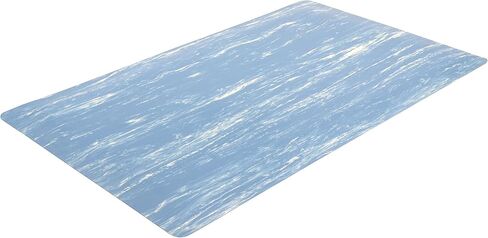 NoTrax 970S0035BL 970-Marble Sof-Tyle Grande 3' x 5' Black Anti-Fatigue Mat with Red Stop in Kuwait