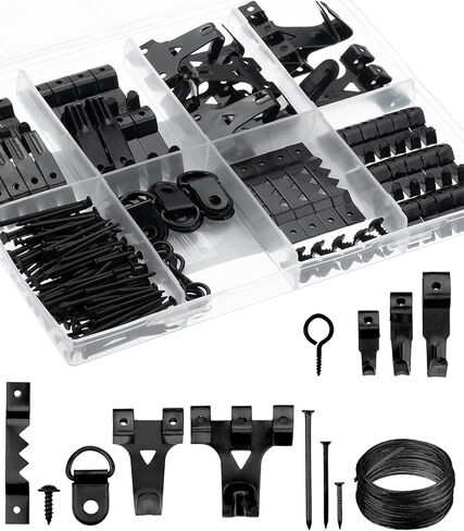 Mr. Pen- مجموعة تعليق الصور، 220 قطعة، ذهبي وردي، شماعات الصور، مسامير لتعليق الصور، شماعات الحائط، تعليق الصور، خطافات تعليق الصور، أجهزة تعليق الإطار، طقم التعليق على الحائط in Kuwait