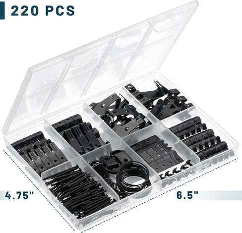 Mr. Pen- مجموعة تعليق الصور، 220 قطعة، ذهبي وردي، شماعات الصور، مسامير لتعليق الصور، شماعات الحائط، تعليق الصور، خطافات تعليق الصور، أجهزة تعليق الإطار، طقم التعليق على الحائط in Kuwait