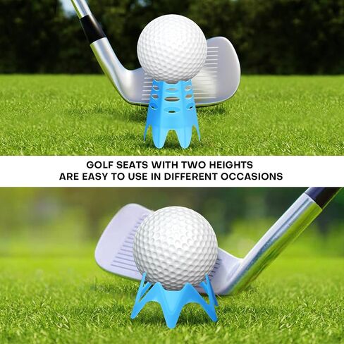 Golf Simulator tees, 22Pcs Plastic Golf Mat Tees for Home, Outdoor or Indoor Golf Tees for Training, Practice Golf tees for Winter Turf and Driving Range, Pack of 12 Tall & 12 Small in Saudi Arabia