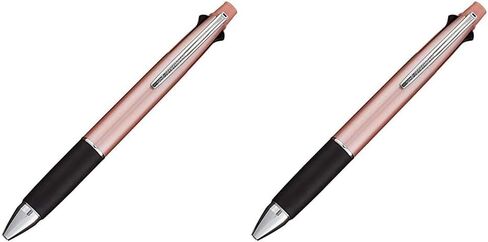 Uni Jetstream Multi Pen 4 and 1, 0.38mm Ballpoint Pen (Black, Red, Blue, Green) and 0.5mm Mechanical Pencil, Baby Pink Body, Pink Gold (MSXE5100038.68) in Saudi Arabia