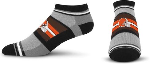 For Bare Feet NFL Team Color Game Day Primary Logo Stripe Versatile Comfort for Women & Men No Show Ankle Socks in Saudi Arabia