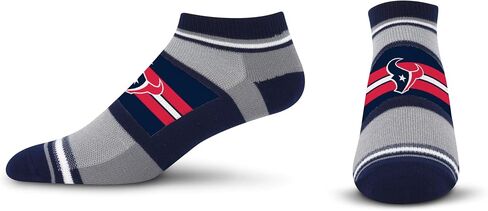 For Bare Feet NFL Team Color Game Day Primary Logo Stripe Versatile Comfort for Women & Men No Show Ankle Socks in Saudi Arabia