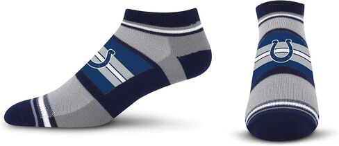 For Bare Feet NFL Team Color Game Day Primary Logo Stripe Versatile Comfort for Women & Men No Show Ankle Socks in Saudi Arabia