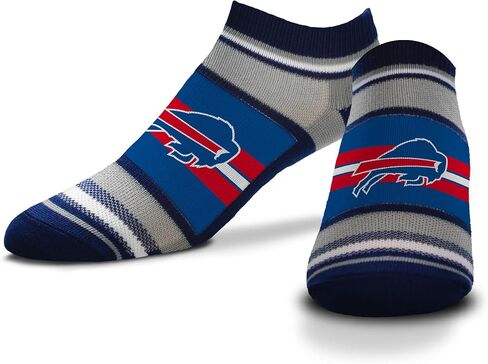 For Bare Feet NFL Team Color Game Day Primary Logo Stripe Versatile Comfort for Women & Men No Show Ankle Socks in Saudi Arabia