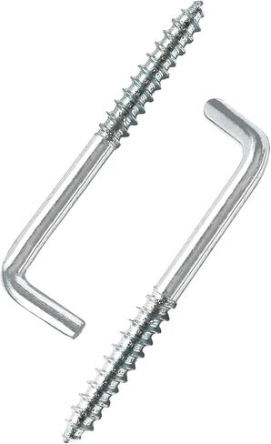 20 قطعة 50x18 مللي متر خطافات منحنية مربعة فضية لتعليق الأشياء شديدة التحمل in Kuwait