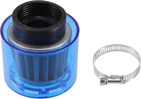 Air Filter Cleaner Straight 40mm/1.57" Motorcycle Filter for 110-125cc Most Motorcycles ATV Mopeds Dirt Bikes Race Bikes Blue in Saudi Arabia