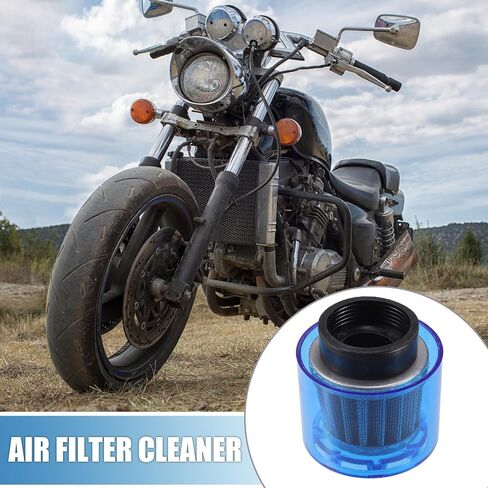 Air Filter Cleaner Straight 40mm/1.57" Motorcycle Filter for 110-125cc Most Motorcycles ATV Mopeds Dirt Bikes Race Bikes Blue in Saudi Arabia