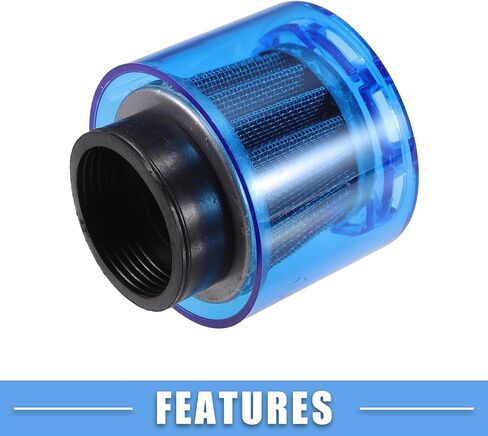 Air Filter Cleaner Straight 40mm/1.57" Motorcycle Filter for 110-125cc Most Motorcycles ATV Mopeds Dirt Bikes Race Bikes Blue in Saudi Arabia