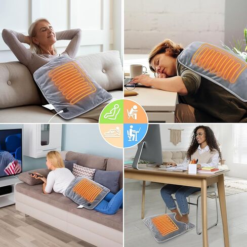 جهاز تدفئة القدمين الكهربائي من موستوب، وسادة تدفئة للقدم مزدوجة الجوانب ملفوفة بالكامل للرجال والنساء، جهاز تدفئة القدمين اللاسلكي مع يمكن غسله في الغسالة للسرير، تحت المكتب، المكتب، المنزل in Kuwait