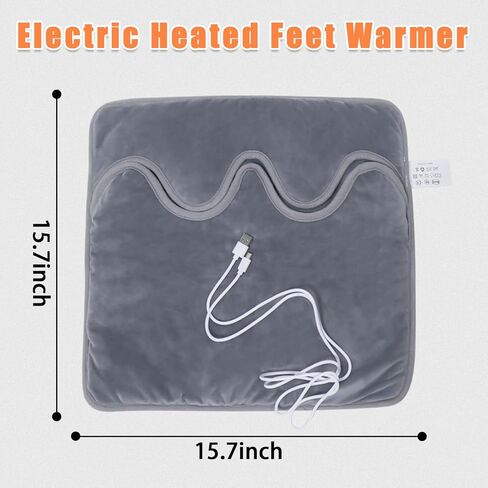 جهاز تدفئة القدمين الكهربائي من موستوب، وسادة تدفئة للقدم مزدوجة الجوانب ملفوفة بالكامل للرجال والنساء، جهاز تدفئة القدمين اللاسلكي مع يمكن غسله في الغسالة للسرير، تحت المكتب، المكتب، المنزل in Kuwait