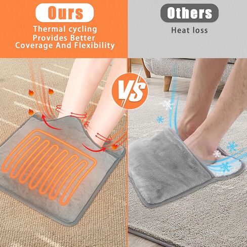 جهاز تدفئة القدمين الكهربائي من موستوب، وسادة تدفئة للقدم مزدوجة الجوانب ملفوفة بالكامل للرجال والنساء، جهاز تدفئة القدمين اللاسلكي مع يمكن غسله في الغسالة للسرير، تحت المكتب، المكتب، المنزل in Kuwait