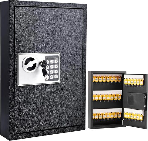 Key Lock Box, Key Cabinet Organizer, Metal Key Lock Box, 36 Position Digital Key Box with Key Tags, Key Holder Safe for Car, Hotels, Office, House in Saudi Arabia