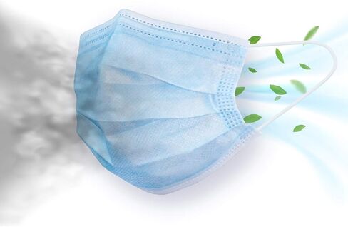 MAVINA Made in USA, Disposable Face Masks for Adults, 3 Ply Protection Meets ASTM Level 2 Standard, Breathable and Comfortable with Elastic Earloops, 50 Pcs in Saudi Arabia