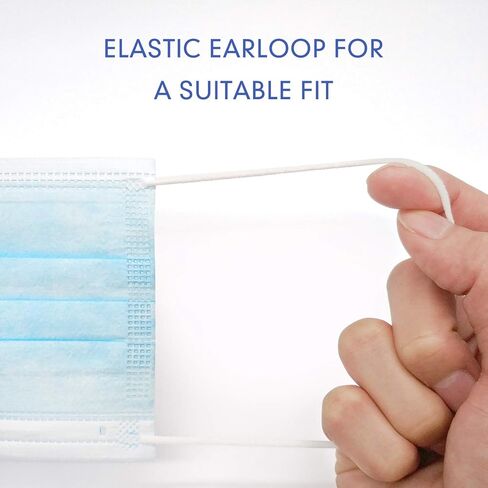 MAVINA Made in USA, Disposable Face Masks for Adults, 3 Ply Protection Meets ASTM Level 2 Standard, Breathable and Comfortable with Elastic Earloops, 50 Pcs in Saudi Arabia