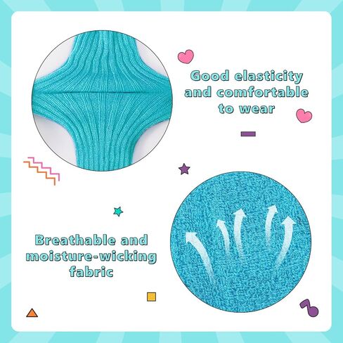 80s Accessories for Women Neon Leg Warmers Headband and Wristbands Set Knit Legwarmers for Ballet Dance Figure Skating in Saudi Arabia