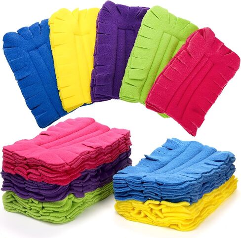 15 Pieces Reusable Duster Refill, 360° Heavy Duty Fleece Duster Pads Refills, Compatible with Swiffer Hand Duster, for Cleaning Ceiling, Fan Hardwoods Window Kitchen Floor in Saudi Arabia