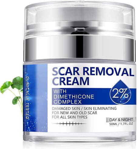 Scar Removal Cream, Scar Repair Cream for Acne Scars, Stretch Marks, Surgical Scars, Burns, Old and New Scars, Natural Formula Scar Cream for Face and Body, Suitable for Most Skin Types in Saudi Arabia