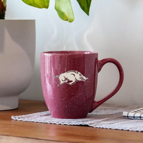 Rico Industries NCAA Baylor Bears Primary 16 oz Team Color Laser Engraved Speckled Ceramic Coffee Mug in Saudi Arabia
