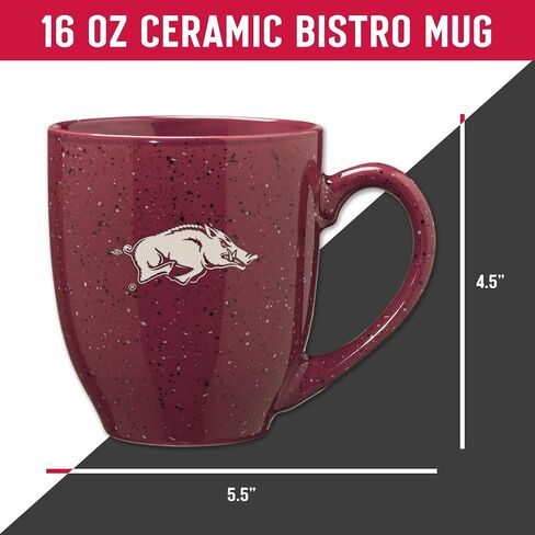 Rico Industries NCAA Baylor Bears Primary 16 oz Team Color Laser Engraved Speckled Ceramic Coffee Mug in Saudi Arabia