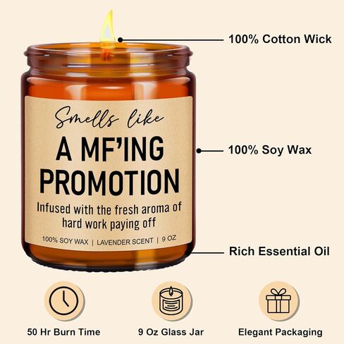 Funny Promotion Candles, Promotion Gifts for Women, Men, Promotion Gift, Job Promotion Gifts, Congratulations on Your Promotion, Gifts for Promotion for Him, Her, Congrats New Job Gifts in Saudi Arabia