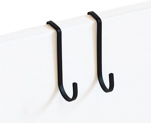 ATEN 2 حزمة شماعات مقصورة، شماعات خطافات الباب، وخطافات لتعليق المعاطف والصور والمحافظ والحقائب والمظلات وجيوب الملفات والقبعات والمزيد (أسود) in Kuwait