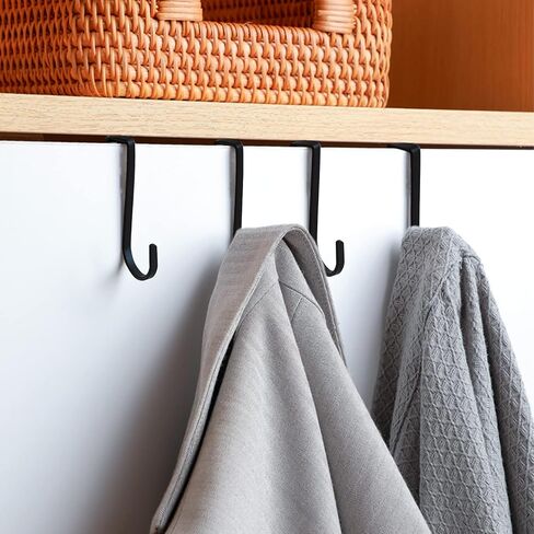 ATEN 2 حزمة شماعات مقصورة، شماعات خطافات الباب، وخطافات لتعليق المعاطف والصور والمحافظ والحقائب والمظلات وجيوب الملفات والقبعات والمزيد (أسود) in Kuwait