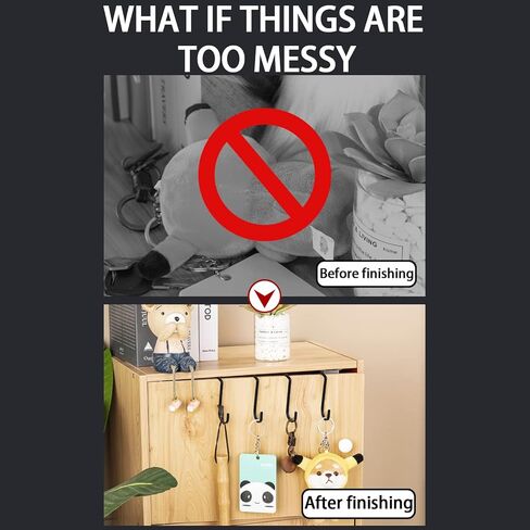 ATEN 2 حزمة شماعات مقصورة، شماعات خطافات الباب، وخطافات لتعليق المعاطف والصور والمحافظ والحقائب والمظلات وجيوب الملفات والقبعات والمزيد (أسود) in Kuwait