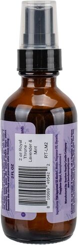 Royal Throne Dropper 4 Ounce Glass Bottle Scented Toilet Bowl Bathroom Spritz Spray, Lavender & Mint, Purple in Saudi Arabia