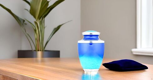 Urn for Human Ashes Adult Male Female - Handmade Cremation Urn, Wolf 4 Keepsake Urns with Velvet Bags - Wolf Steaming urn (One Large & 4 Small Urn) in Saudi Arabia