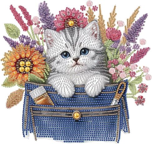 SJUTOUCI Diamond Art Painting Kits for Adults, 5D Horse Special Shape Diamond Art for Beginners, Crystal Rhinestones Dots Bead Art for Home Wall Decoration Gift 12×12inch in Saudi Arabia