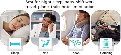 Sleep Mask for Women Men, 3D Contoured Cup No Eye Pressure 99% Blocking Light Sleeping Mask with Adjustable Strap Blindfold Yoga, Traveling, Nap, Black in Saudi Arabia