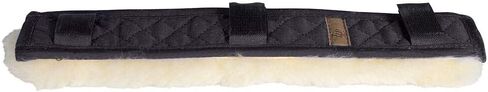Horze Harleigh Sheepskin Halter Headpiece - Black - L in Saudi Arabia
