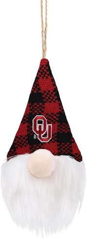 FOCO NCAA Unisex-Adult NCAA College Team Logo Holiday Plaid Hat Plush Gnome Tree Ornament in Saudi Arabia