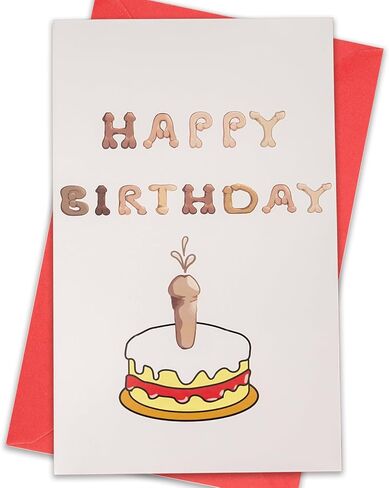 Funny Birthday Card - 3D Pop Up Happy Birthday Card with Envelope and note for Men Women Adult Husband Wife Boyfriend Girlfriend Mom Dad - Funny Gift for Him Her in Saudi Arabia