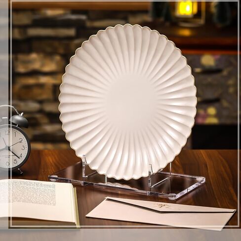 Jetec Acrylic Book Stand Clear Easel Stand for Display Acrylic Plate Stand Postcard Display Stand Picture Stand for Picture Book Decorative Plate Platter Photo(10 x 5 x 9 Inch) in Saudi Arabia