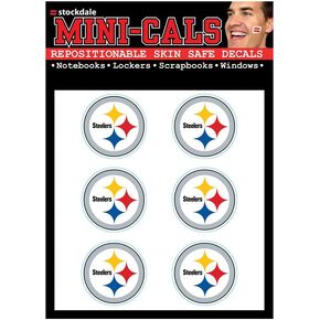 WinCraft NFL Pittsburgh Steelers Face Tattoos, Team Colors, One Size