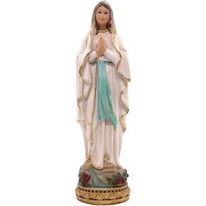 8" Our Lady of Lourdes Statue | Beautiful Christian Home Decor | Great Catholic Gift for First Holy Communion, Confirmation, Weddings, and Housewarming