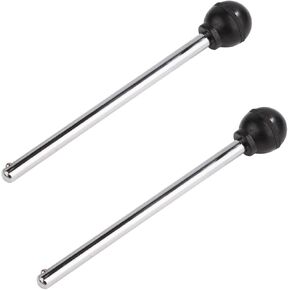 2pcs Round Weight Stack Pin, Pin Tensile 3/8 Inch in Diameter 6 Inch Locking Space Universal Gym Pin Weight Machine Pin Weight Selector Pin for Home Gym Exercise Machine Accessories