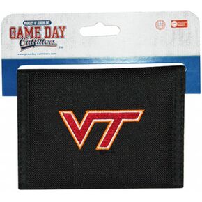 NCAA Virginia Tech Hokies Mens Bi-Fold Wallet with Logo