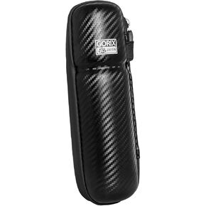 GORIX Bike Tool Case Box Bottle Waterproof Zip Carbon Pattern Road MTB Bicycle Cycling Black (GX-sssCASE(Small 22.5cm))