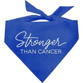 Stronger Than Cancer Dog Bandana (Hot Pink, OS 1020)
