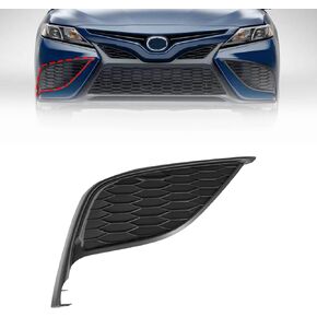 SecosAutoparts 8148206200 Bumper Fog Cover Front Left Side Matte Black TO1038243 Compatible with Toyota Camry XSE SE 2021-2023