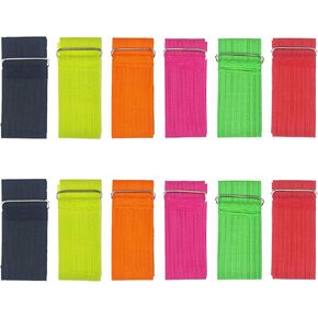 6/12/24 Pack 3 Legged Race Bands Colorful Firm Elastic Bands for Kids Adult Outdoor Fun